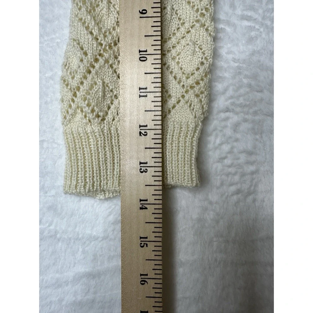Pair of Beige Knit Stretchy Leg/Arm Warmers